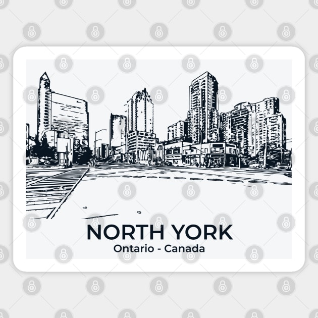 North York - Ontario Magnet by Lakeric